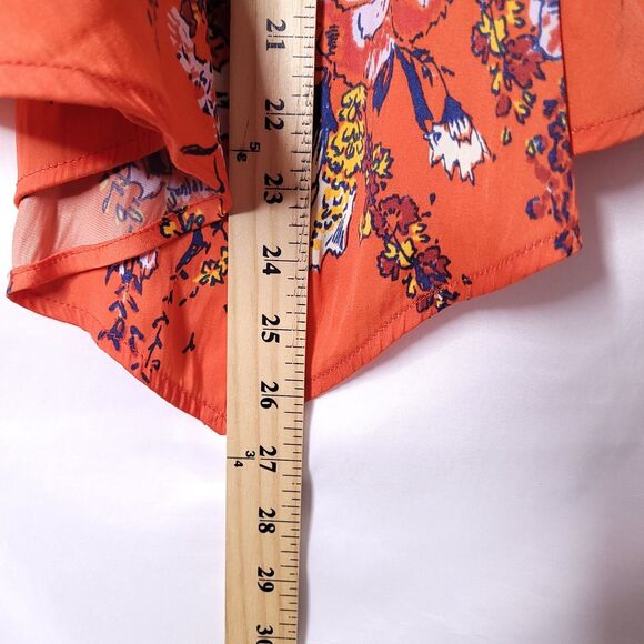 Free People Top Small Colorful Floral Positano Off Shoulder - Picture 6 of 11